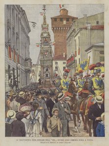 The Characteristic Popular Festival of the Rua Held Last Sunday in Vicenza